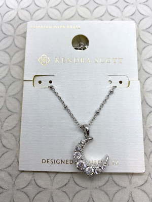 Kendra Scott x Target Josie Rhodium Over Brass Pendant Necklace