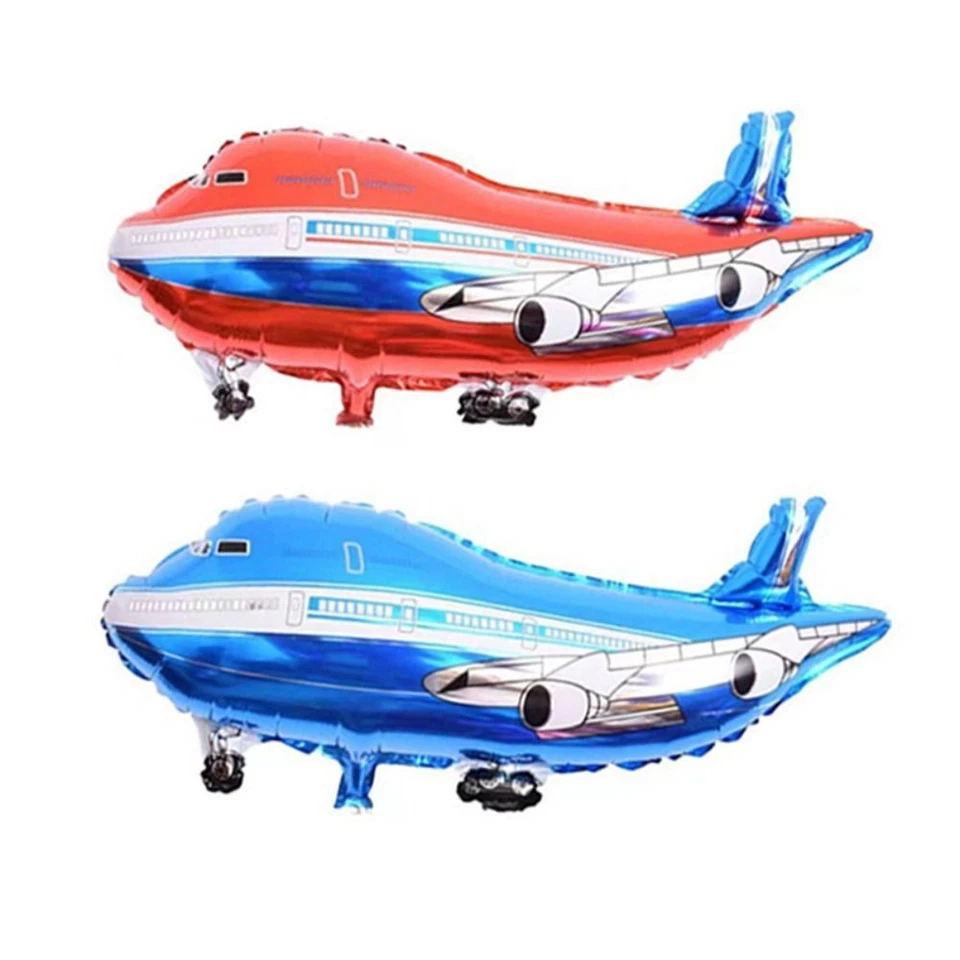 3Pcs Fighter Aircraft Aluminum Foil Balloons Large Plane Globos  Baby Shower - image 2 of 4