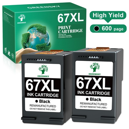 67XL High Yield Ink Cartridge for HP Deskjet 2755 4155 2752 Envy 6055 6455 - Picture 9 of 9