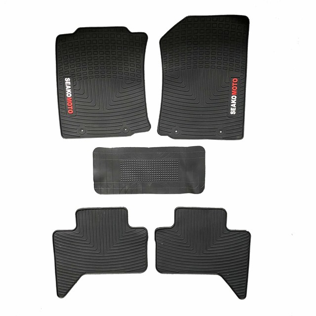 Truck Floor Mats For Toyota 20122015 Front Rear Black Latex eBay