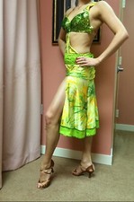 Rhythm latin ballroom dress size S/M great condition