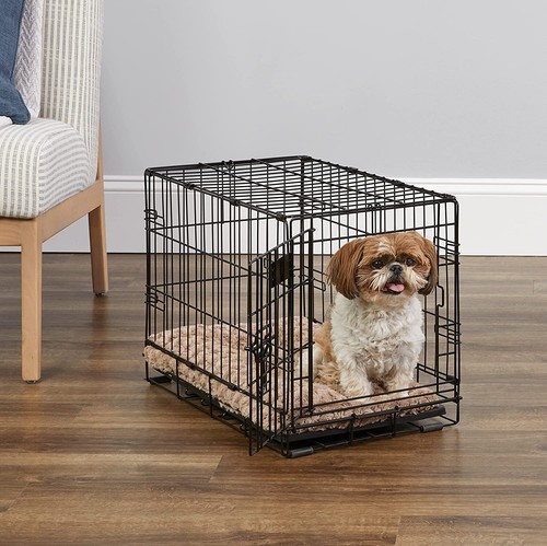 18" - 48" Pets Dog Crate Kennel Folding Metal Pet Dog Cage with Tray Pan Black - Picture 27 of 48