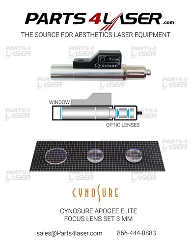 Cynosure Apogee ELITE+ Focus Lens 3mm, Elite Plus Focus Lens 3 mm Optics kit - 第 1/4 張圖片