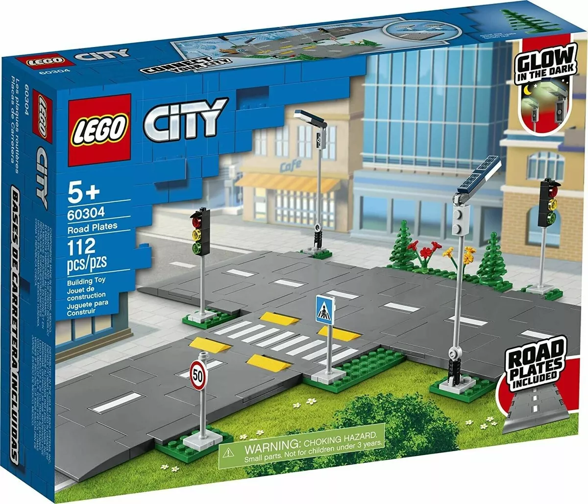 LEGO 60304 - Route Plaque - Intersection à assembler - Set City