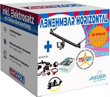 GDW AHK für VW Golf VI Cabrio 11-16 hori. + 13-pol JAEGER STANDARD ES SPEZ