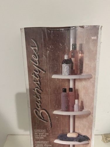 (1)-Zenith Zenna Home Plastic 12 In. x 97 In. Shower Bathtub Caddy 2153WW2 - Picture 2 of 4