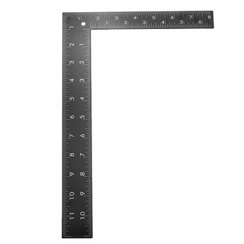 L SQUARE RULER 90 DEGREE 0 12 INCH 0 30cm 2 SIDED RIGHT ANGLE