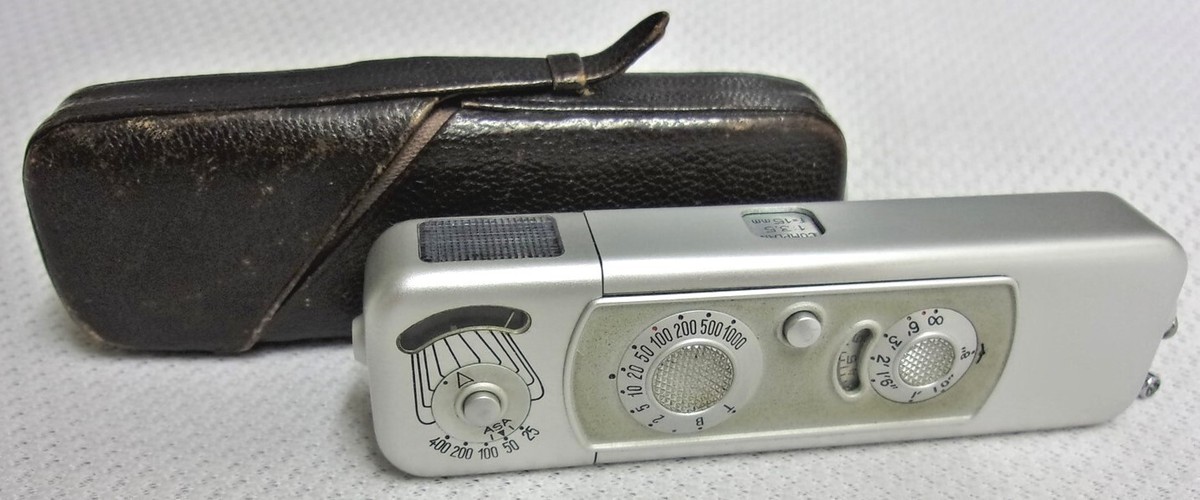 MINOX WETZAR スパイカメラ　made In Germany Vintage SPY CAMERA MINOX WETZLAR Germany Leather Case