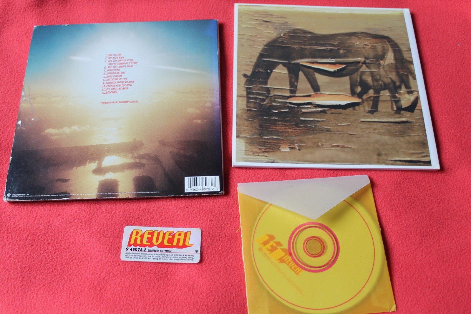REM ‘Reveal' RARE Limited Edition Slipcase & 7” 40Page Book & CD Album