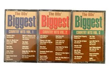 The 80's Biggest Country Hits Cassettes Vol 1, 2 3 MCA 1992