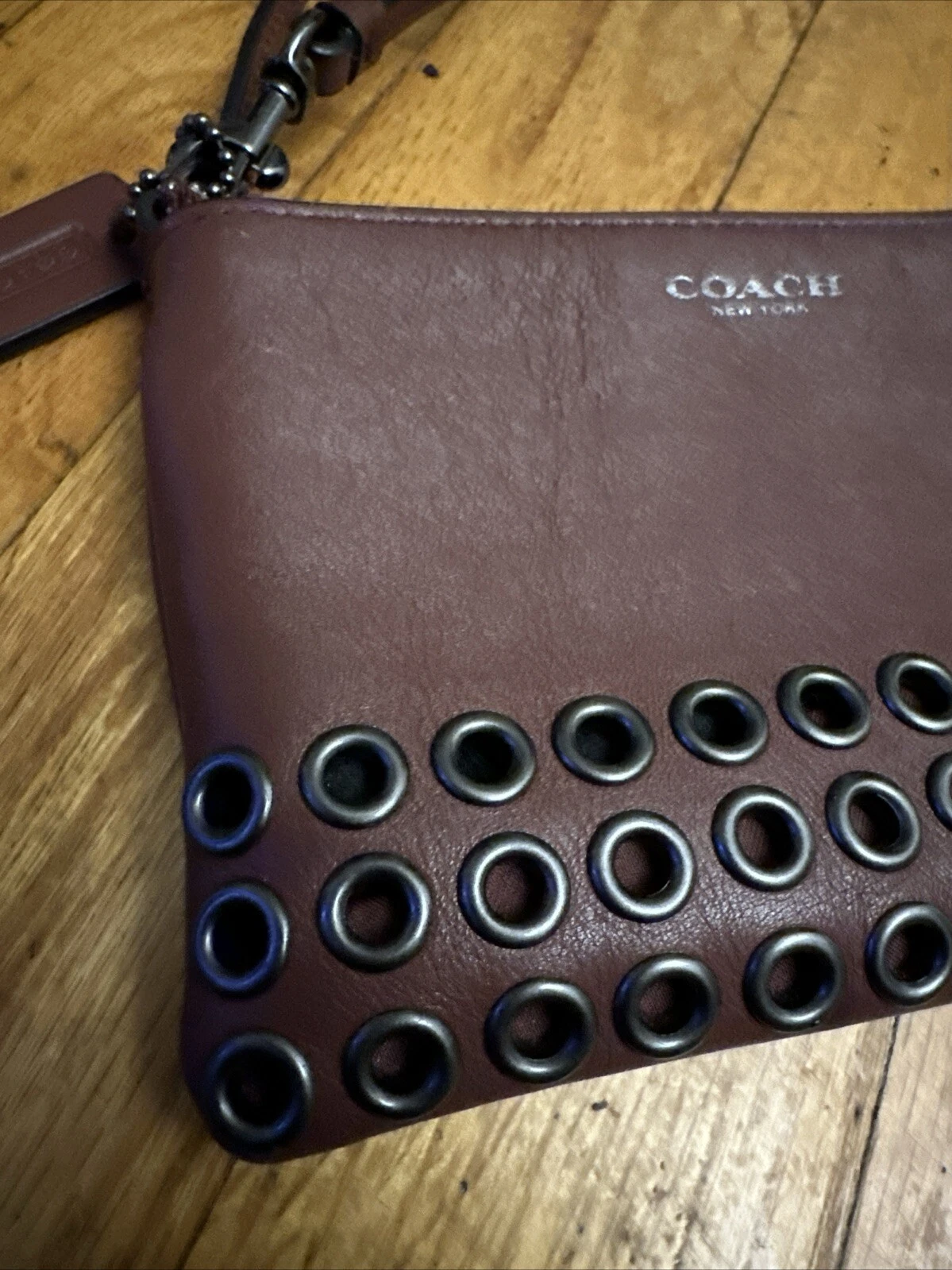 Coach Bleecker Braccialetto in pelle rosso mattone