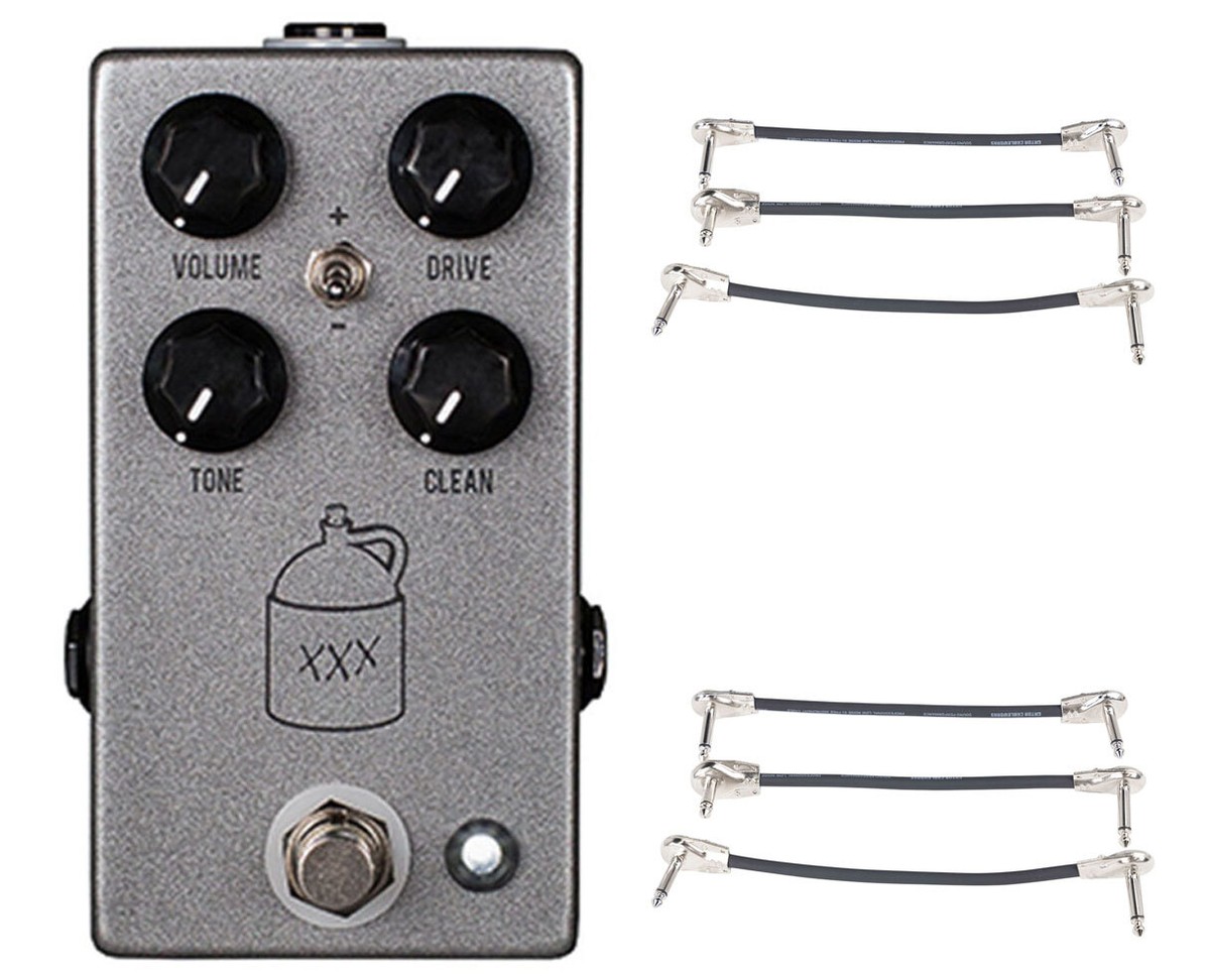 JHS Moonshine V2 Overdrive Guitar Pedal + 2x Gator Patch
