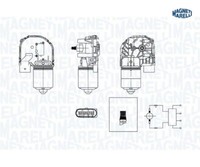 Wischermotor Magneti Marelli 064377600010 Vorne FüR Vw Touran