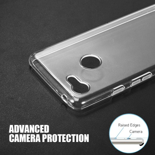 For Google Pixel 3A Hybrid Rubber Silicone TPU Transparent Protector Case Cover - Picture 5 of 7