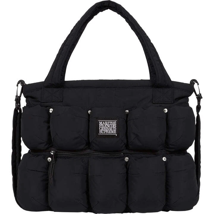 Sac fourre tout noir Supreme Marithe François Girbaud Pokachu Puffer