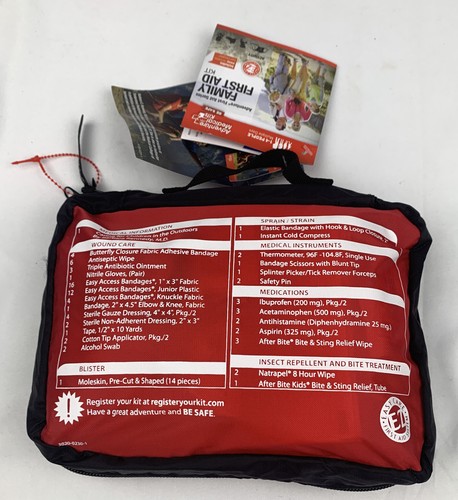 Kit médico de aventura de primeros auxilios familiares 1-4 personas caduca el 31/1/22 - Imagen 4 de 5