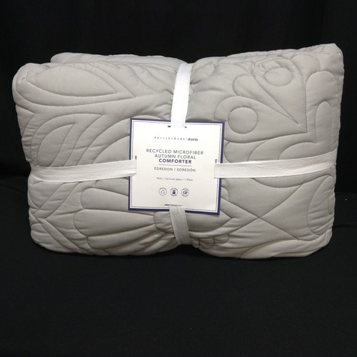 pottery barn pbteen autumn floral comforter bed quilt w/ sham twin gray NEW - Picture 3 of 7