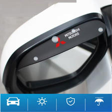 2pc Rear View Mirror Rain Board Eyebrow Sun Visor For Mitsubishi Car Accessories