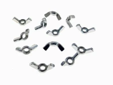 12 Pack 1/4-20 Zinc Plated Forged Steel Wing Nuts  NWCF004C000STLZN