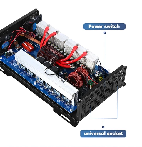 2500W 5000W Pure Sine Wave Inverter Solar Off Grid 24V to 220V 60hz US Socket - Picture 11 of 21