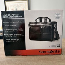 Samsonite Brief Case Classic Leather Toploade...