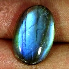 19.80Cts 100 Natural Blue Labradorite Oval Cabochon Gemstone 15X22X6MM