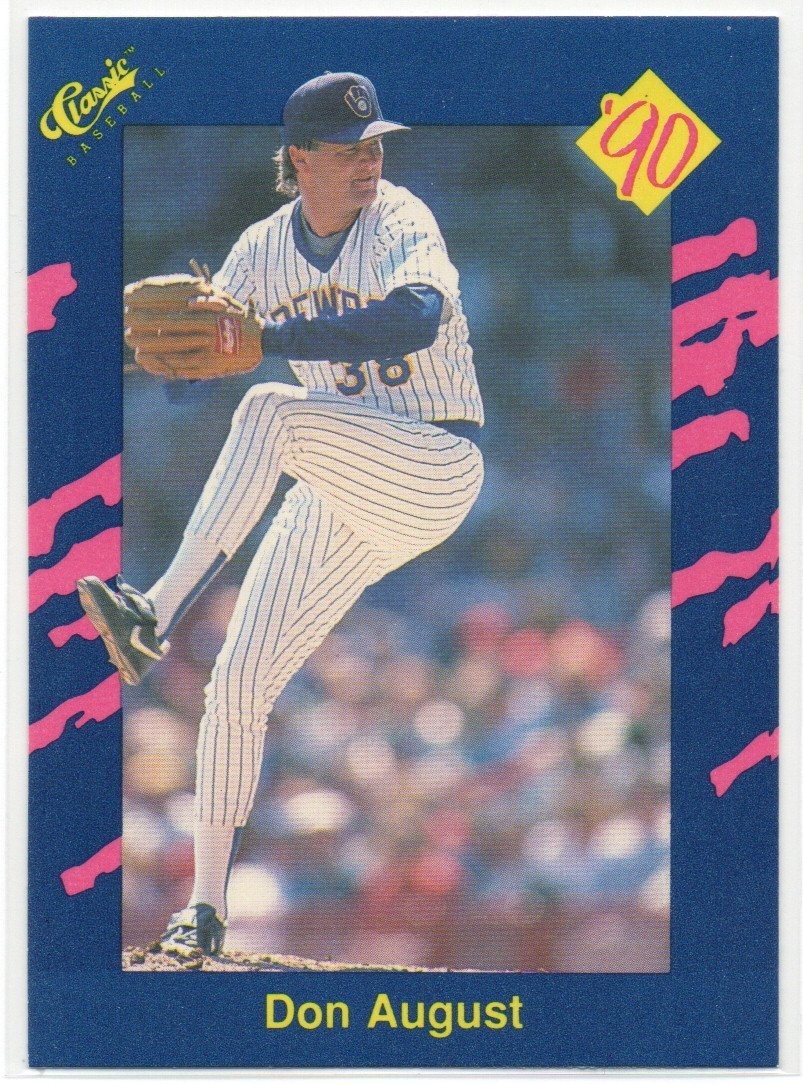 Don August 1990 Classic Blue #124  Milwaukee Brewers  #2