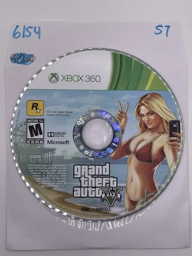 Grand Theft Auto V DISC 1 (Microsoft Xbox 360) NO TRACKING - DISC ONLY #6154