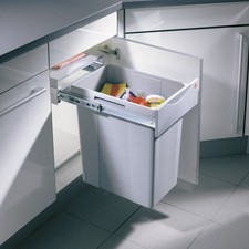 Pull Out Waste Bin, 40 Litres, Hailo 3668401 Easy-Cargo, 502.70.520 Hafele