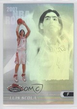 2007 Topps Stadium Club NBA Rookie Chrome Refractor 966/999 Luis Scola #128 0b9
