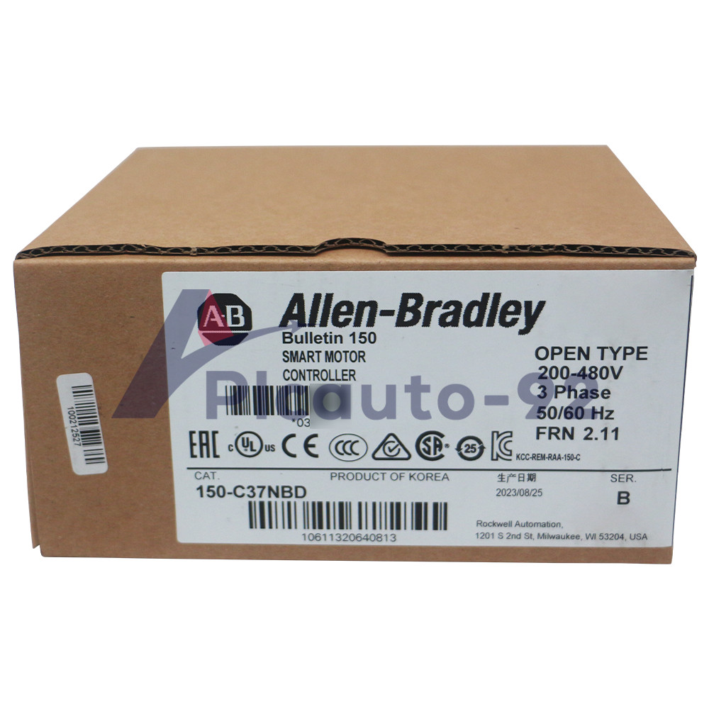 Factory Sealed New Allen-Bradley 150-C37NBD SMC-3 37A Smart Motor Controller