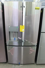 GE GYE18JYLFS 33" Stainless CD 17.5 cu. ft. French Door Refrigerator NOB #151274