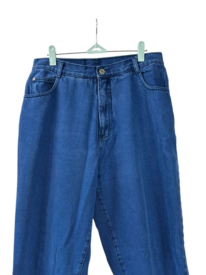 Vintage PS Gitano Womens Blue Denim Jeans Tapered Ankle High Rise Medium Wash 16 - Image 2 of 4