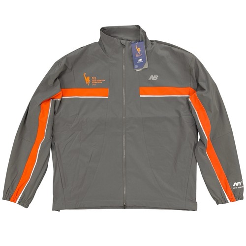New Balance Men's 2025 NYC Marathon Windcheater Jacket Castlerock Grey