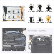 120in1 Mixed Size Durable Plastic Car Fastener Bumper Clip Retainer Rivet
