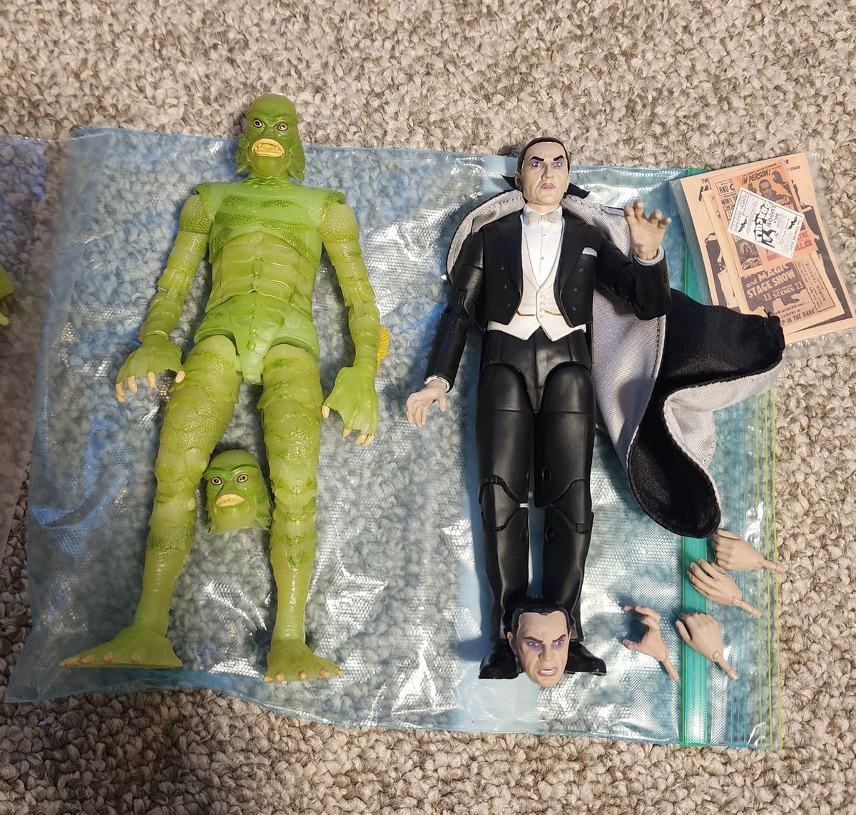 Jada Toys Universal Monsters Exclusive Dracula Black Lagoon Creature Figure  Set | eBay