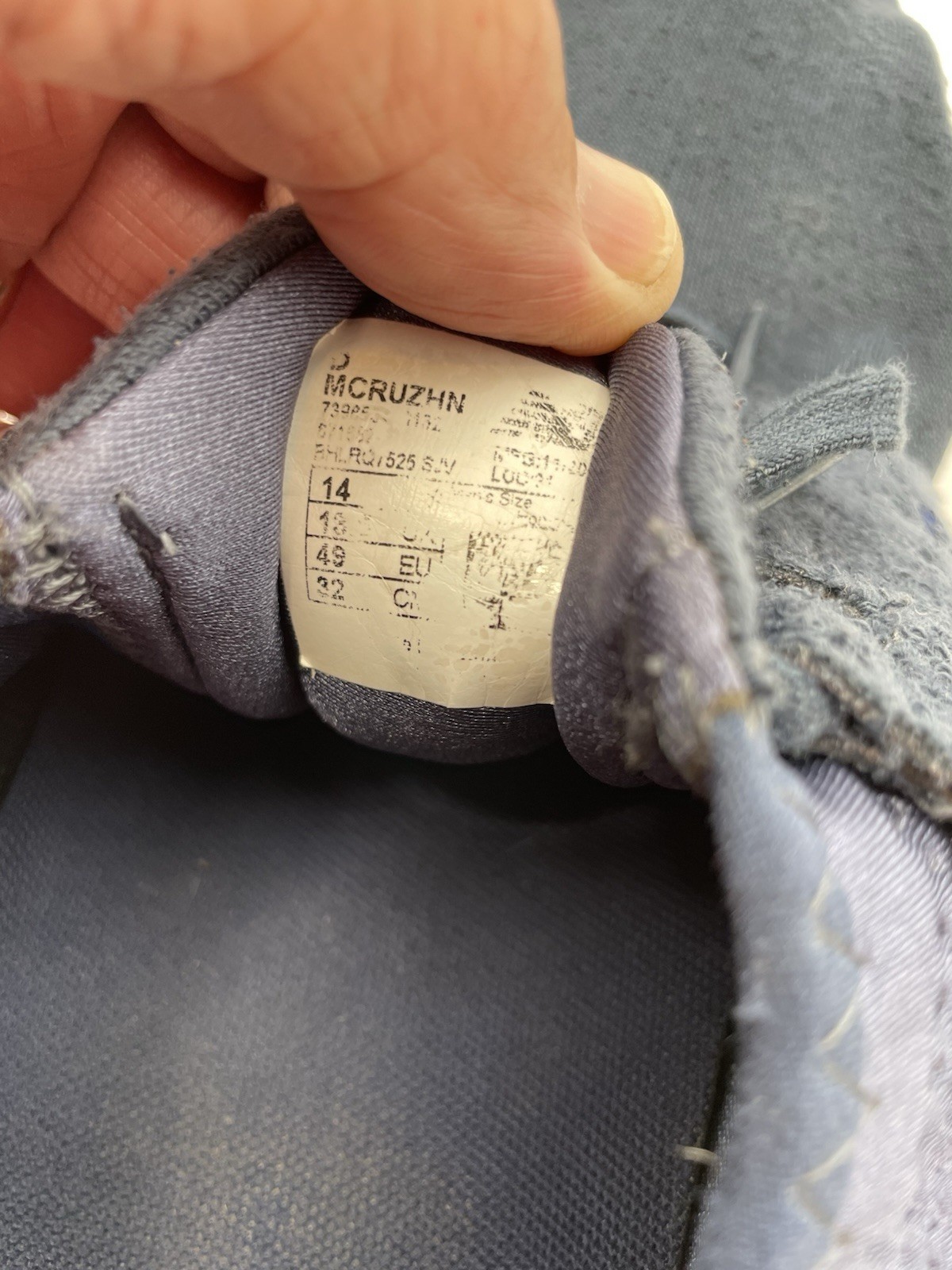 NEW BALANCE Mens Size 14 Comfort Casual Sneakers Light Weight Blue White MCRUZHN thumbnail 6