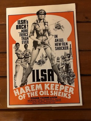 Ilsa Harem Keeper Poster Pamphlet 1970s  14x10