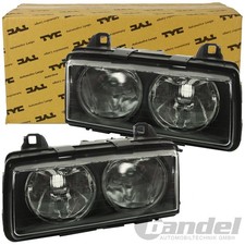 2x TYC HAUPTSCHEINWERFER SCHWARZ KLARGLAS H7 passend für BMW 3er E36
