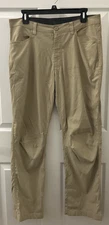 Eddie Bauer Men's Tech Tan Pants Size 34 X 30 Zipper Side Pocket