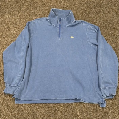 Lacoste 1/4 Zip Pullover Sweater Sz 7 Sweatshirt Preppy