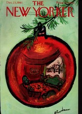 1961 New Yorker December 23 - Christmas Ornament - Birnbaum; Cheever; Sullivan 1961 New Yorker December 23 - Christmas Ornament - Birnbaum; Cheever; Sullivan