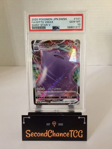 Pokemon - PSA 10 Ditto VMAX 141/190 - Shiny Star V - Japanese Triple Rare Holo