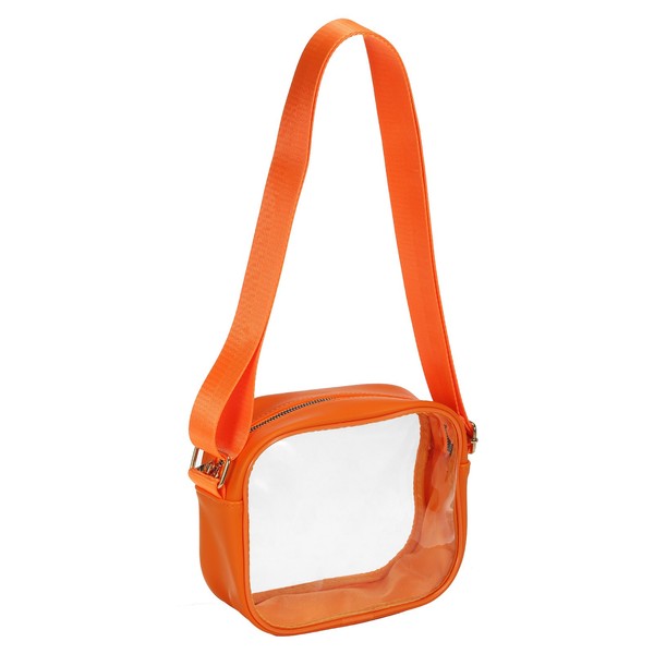 "7,5\"X6\" Transparente UmhäNgetasche Mit Schultergurt,Stadiongenehmigte Pvc"-image