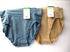 Warners hi-cut seamless stretch panties 2 pair size 7/L