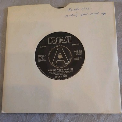 Bucks Fizz - Making Your Mind Up (7'' single) juke box RCA 56