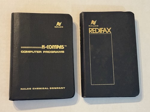 Vtg Nalco N-COMPAS & REDIFAX Industrial Chemical Engineering Sharp-PC1500 Binder