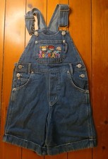 Nickelodeon Rugrats 1996 Denim Overalls Shorts Kids Size 4/5