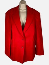 Stella McCartney Women's Red Wool Oversized Blazer Jacket Size 44