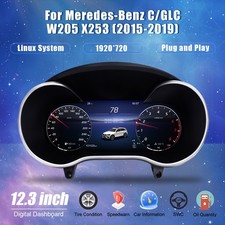 12.3" Digital Tacho Kombiinstrument F&uuml;r Mercedes-Benz C/GLC W205 X253 2015-2019